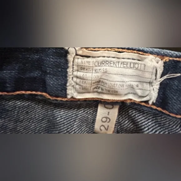 Current Elliott The Boyfriend Loved Jeans Size 29 Made in the USA - Picture 9 of 11
